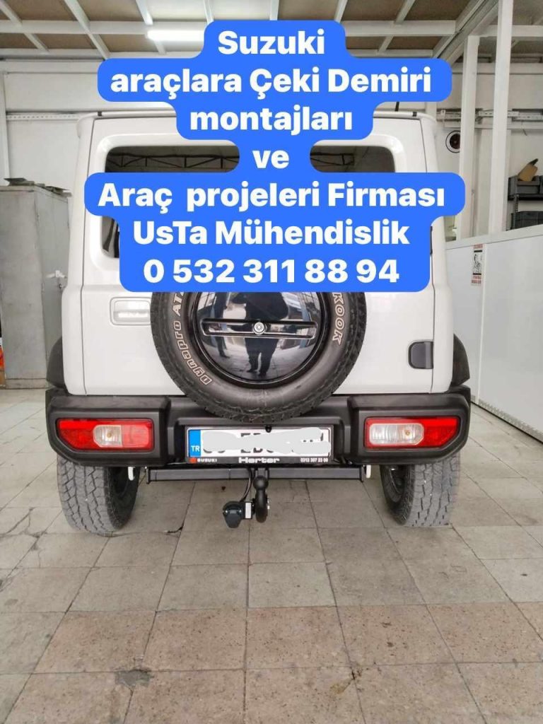 SUZUKİ çeki demiri takma baglama montajı ve araç proje firması ankara USTA MÜHENDİSLİK 05323118894