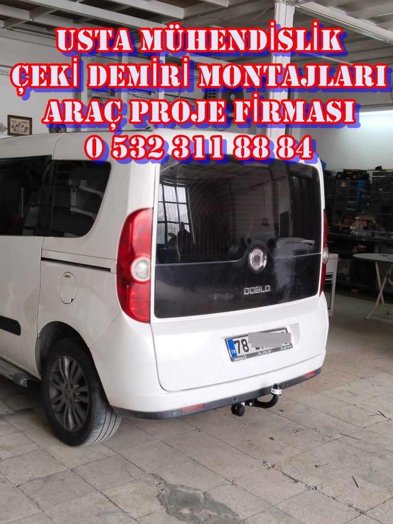 fıat doblo kamyonet çeki demiri takama montajı ve araç proje ankara usta mühendislik 05323118894